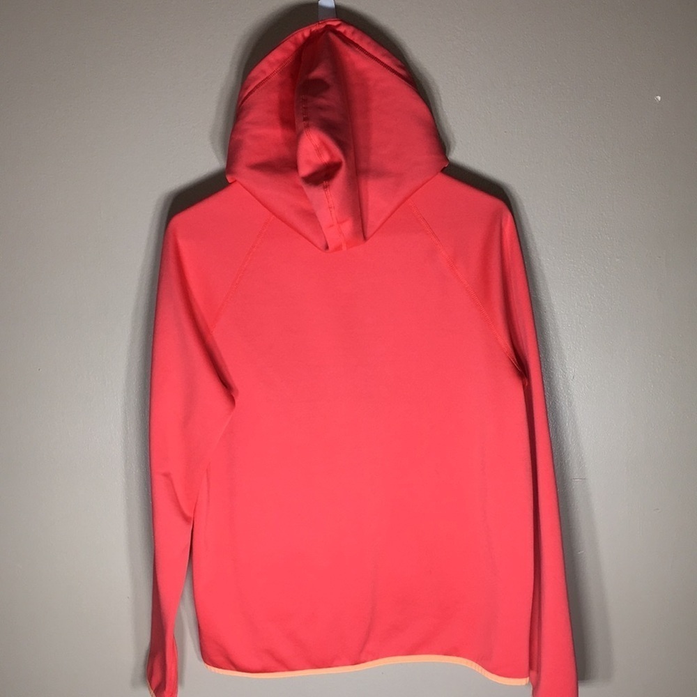 Nike zip-up hoodie/sweatshirt Dri-fit medium active wear gym wear pink/orange​​ - Picture 8 of 12